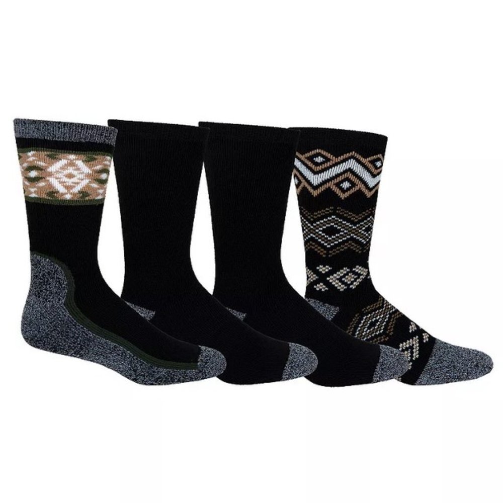 Columbia Nordic Fairisle Thermal Crew Socks 4 pack